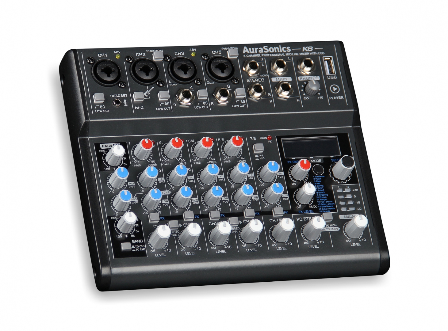 AuraSonics K8 компактный микшерный пульт в Энгельсе