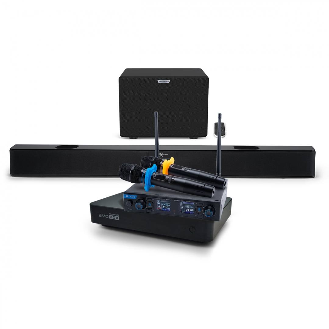 Hi-End караоке-система EVOBOX Premium + EvoSoundBar (саундбар с караоке) в Энгельсе