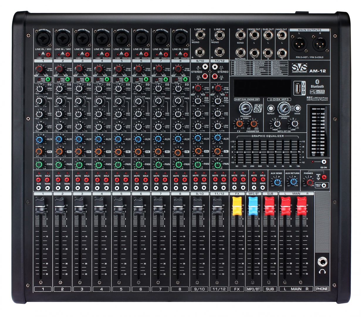 SVS Audiotechnik mixers AM-12 Микшерный пульт аналоговый, 12-канальный в Энгельсе