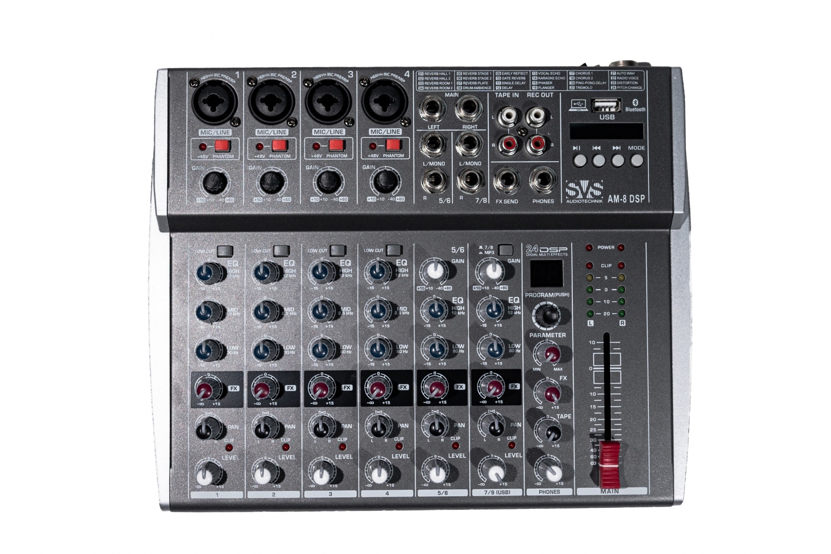 SVS Audiotechnik mixers AM-8 DSP Микшерный пульт аналоговый, 8-канальный в Энгельсе